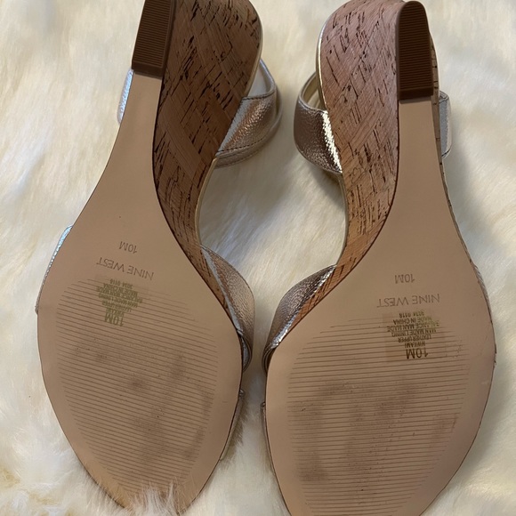 Nine West wedge sandals size 10 - Picture 5 of 6